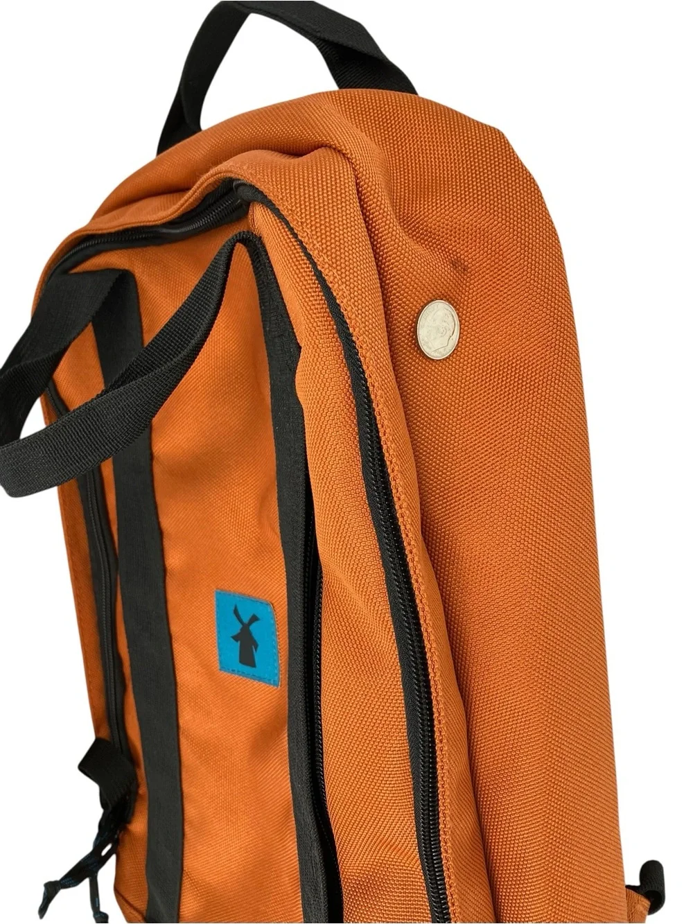 Dutch Bros Backpack Burnt Orange Limited Edition Merch Laptop Sleeve Top Handles